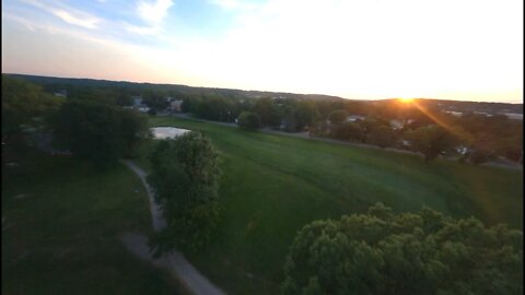 Drone at the golf course