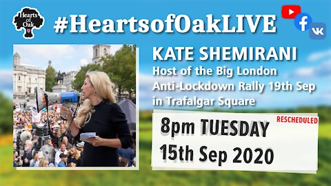 Livestream with Kate Shemirani 15.9.20