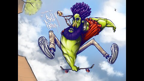 Bell Pepper The Skater | Drawing Timelapse