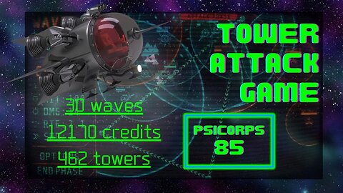 T.A.G.: Tower Attack Game; 30 waves, 12170 credits, 462 towers