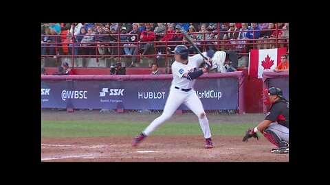 Highlights: Canada v USA - Super Round -18 Baseball World Cup 2017