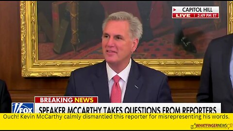 Ouch! Kevin McCarthy calmly dismantled this reporter for misrepresenting his words.