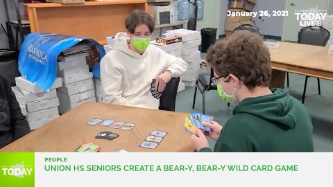 Union HS seniors create a bear-y, bear-y wild card game