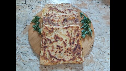 Moroccan Stuffed flatbread Messemen (Paratha)