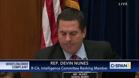 Rep. Devin Nunes delivers opening statement at House Intelligence Committee's Whistleblower hearing