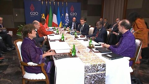 G20: Macron and EU leaders meet African Union leaders