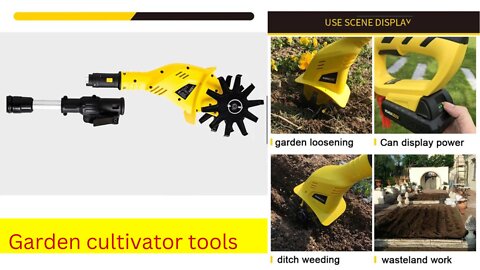 20V Handheld Tiller Garden Rotary Cultivator Machine Techshahin24