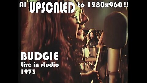 HD - BUDGIE - BREADFAN LIVE - 3x UPSCALED to 960p using AI upscaling, Noteworthy CD remaster bonus