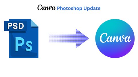 How to import Psd File in Canva | Canva Photoshop update | Canva Tutorial