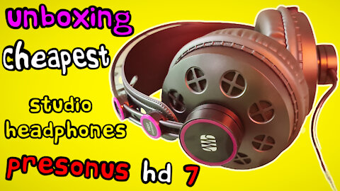 Cheap Studio Headphones Presonus HD 7- Unboxing, first impression