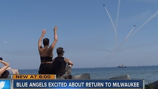 Blue Angels scope out Milwaukee ahead of summer show