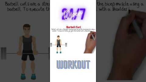 Fitness Barbell Curl # Shorts