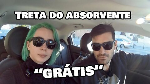 Sobre Absorvente grátis | Vlog no carro