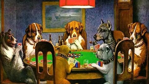 My Dogs Playing Poker Mandela Effect video from April 2020 is different now!!!