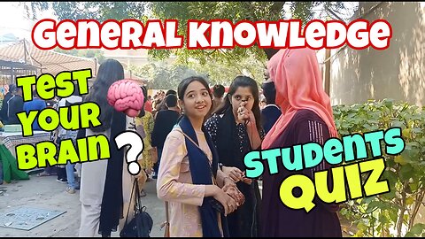 General knowledge quiz with School students