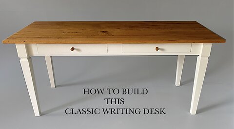 How to Build a Farmhouse Writing Desk - Step by Step Woodworking Project