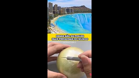 PRAIAS MAIS PERIGOSAS DO MUNDO!!! #praias #perigosas #mundo #curiosidade #viral