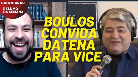 Boulos convida Datena para vice | Momentos