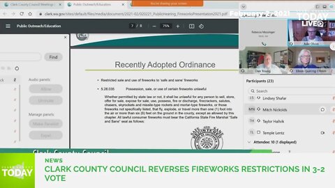 County Council reverses course on fireworks restrictions