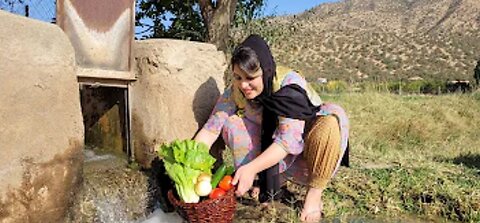 High pressure springs in the village of Iran | village lifestyle of Iran