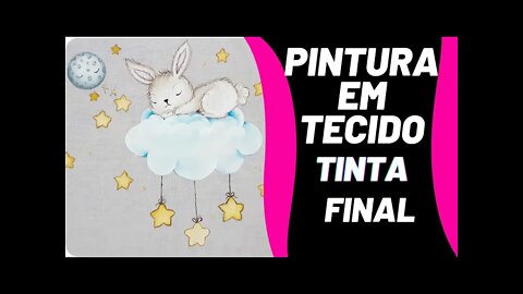 Como pintar Coelhinha Marrom Pintura em Tecido