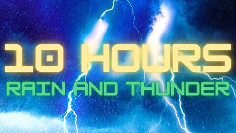 10 Hours of Heavy Rain & Thunder | Rain Sounds for Sleeping