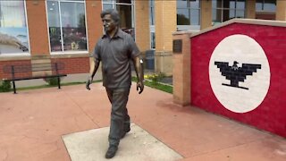 New plaza and art installation unveiled on Milwaukee's south side