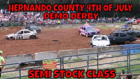 HERNANDO COUNTY 4TH OF JULY DEMO DERBY - SEMI STOCK CLASS