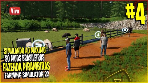 Dia de Plantio na Fazenda Simulaando ao Máximo fazenda Pirambeiras Farming Simulator 22 #4