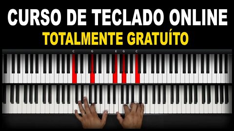 CURSO DE TECLADO ONLINE GRATUITO - LINK PARA A LISTA DAS AULAS