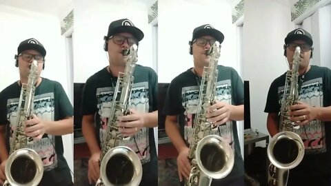 HINO 187 DA HARPA CRISTÃ - Com 4 vozes no sax Tenor - Davi Marques