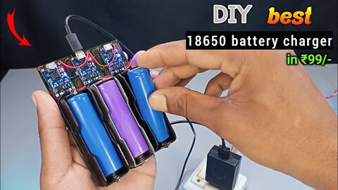 DIY projects ideas 🤩 18650 battery charger at home