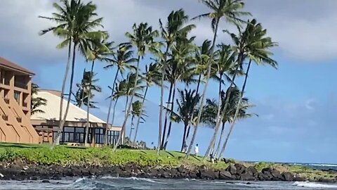 SHERATON KAUA'I AT THE POINT ENJOYING SOME BEACH TIME