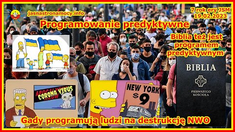 Programowanie predyktywne Biblia też jest programem predyktywnym Gady programują ludzi na destrukcję