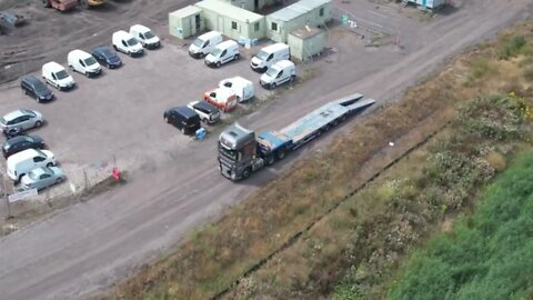 Nice Daf Low Loader of Crynant Plant & Construction Ltd - Welsh Truck Spotting