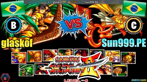 Samurai Shodown II (glaskof Vs. Sun999.PE) [Brazil Vs. Brazil]