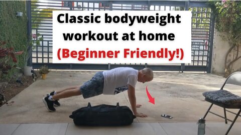 Classic bodyweight workout at home (Beginner Friendly!)