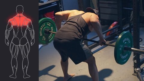 Wide Grip Barbell Row