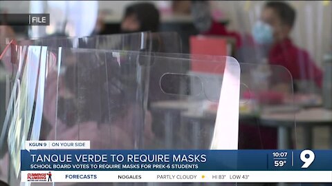 Tanque Verde to require masks for PreK-6 students