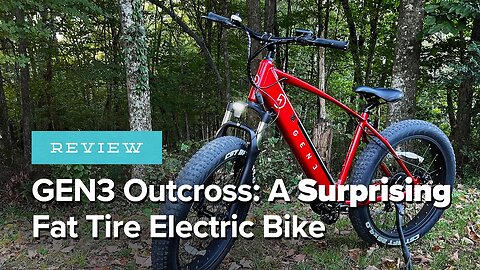 GEN3 Outcross Review: A Surprising Fat Tire Electric Bike!