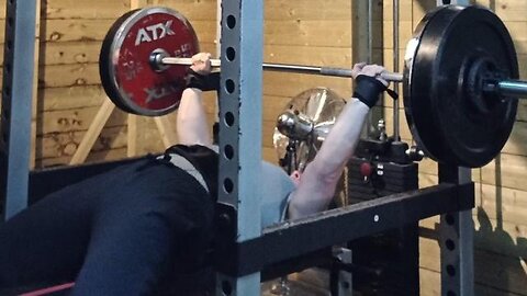 112.5 Kgs x 3 Paused Bench Press PR!