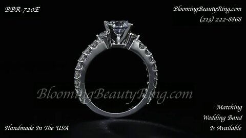 BBR 720E Diamond Engagement Ring By BloomingBeautyRing.com