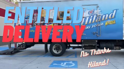 Hiland Dairy Foods ~Entitled Delivery~Handicap Space ~ Yantis Tx