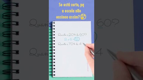 Isso vale??? Macete Percentagem #matemática #percentagem #macetes #concursopúblico #shorts