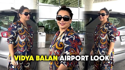 Dirty Picture Actress Vidya Balan Looks Too H0t In Her Outfit As She Snapped At Airport