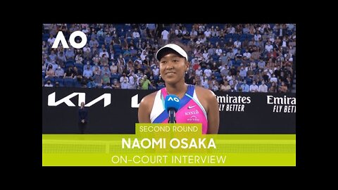 Naomi Osaka On-Court Interview (2R) | Australian Open 2022