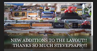 NEW ADDITIONS TO MY LAYOUT! THANK YOU STEVE87TH PSAP!!