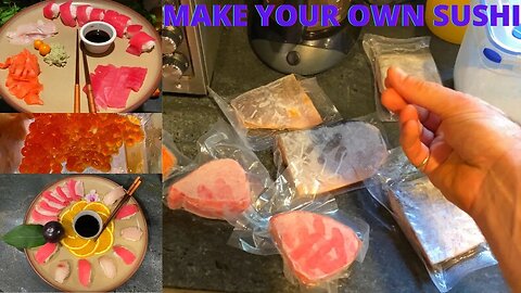 START MAKING YOUR OWN SUSHI/SASHIMI 🍣🍱🐟