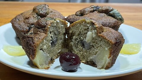 Pineapple Cherry Grain Free Muffins