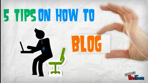 5 Tips On How To Create A Blog